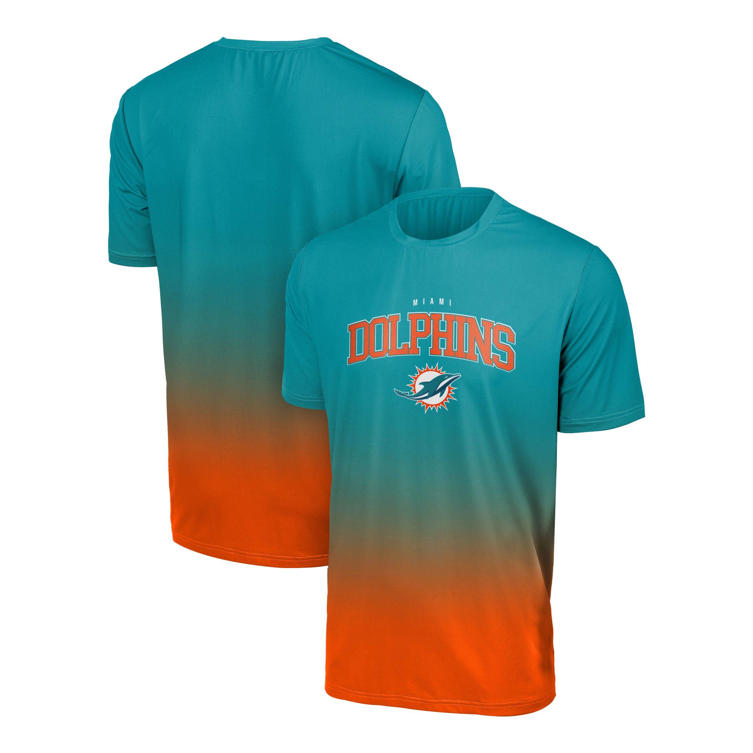 Miami Dolphins NFL Gradient Mesh Jersey Short Sleeve Herren T-Shirt Foco