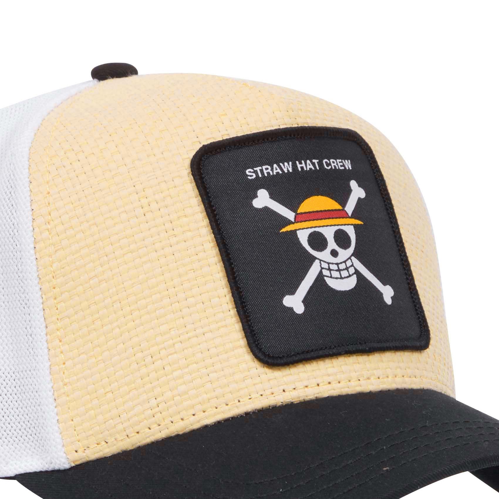 Straw Hat Crew One Piece Beige Trucker Cap Capslab