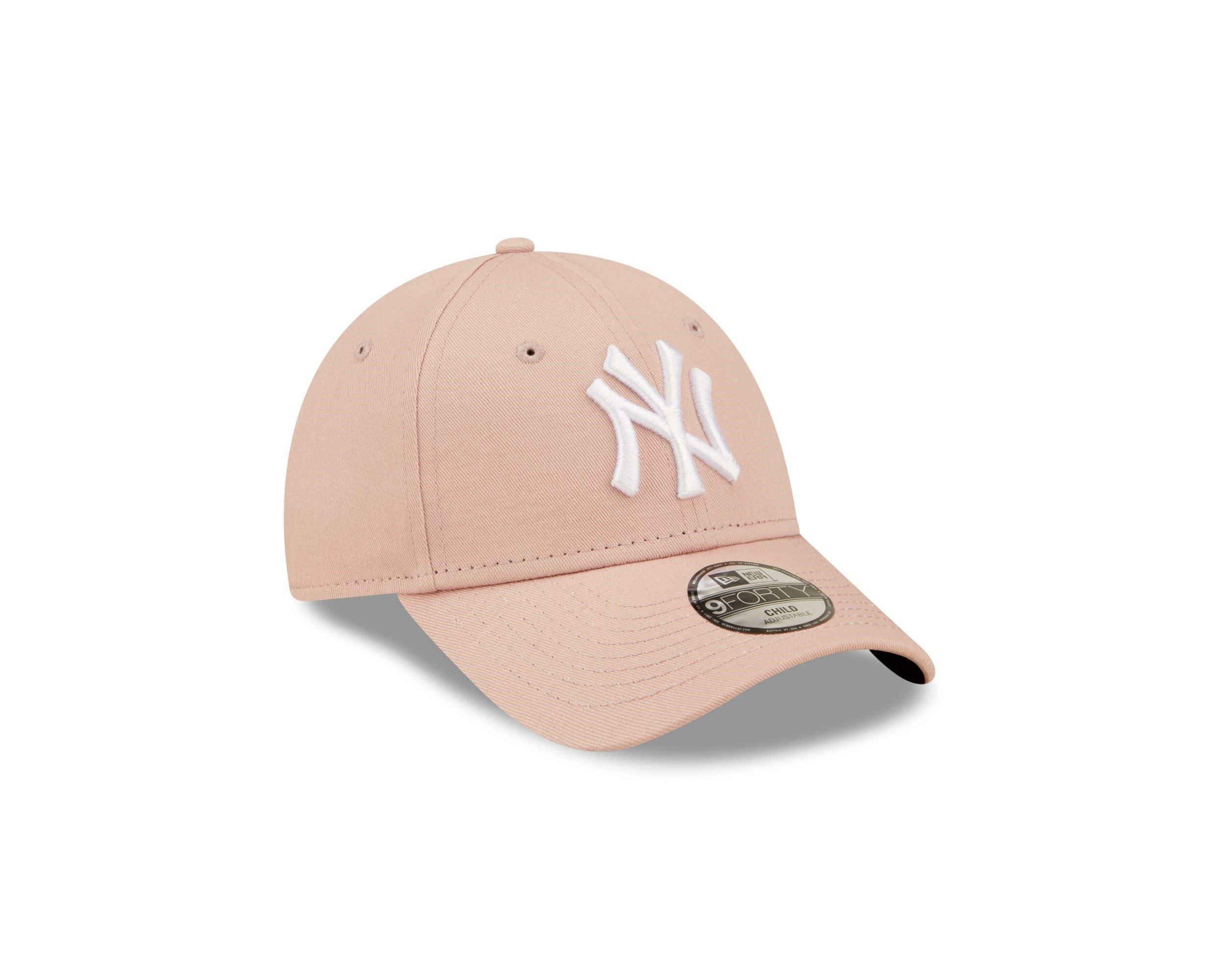 New York Yankees MLB League Essential Rose White 9Forty Adjustable Kids Cap New Era