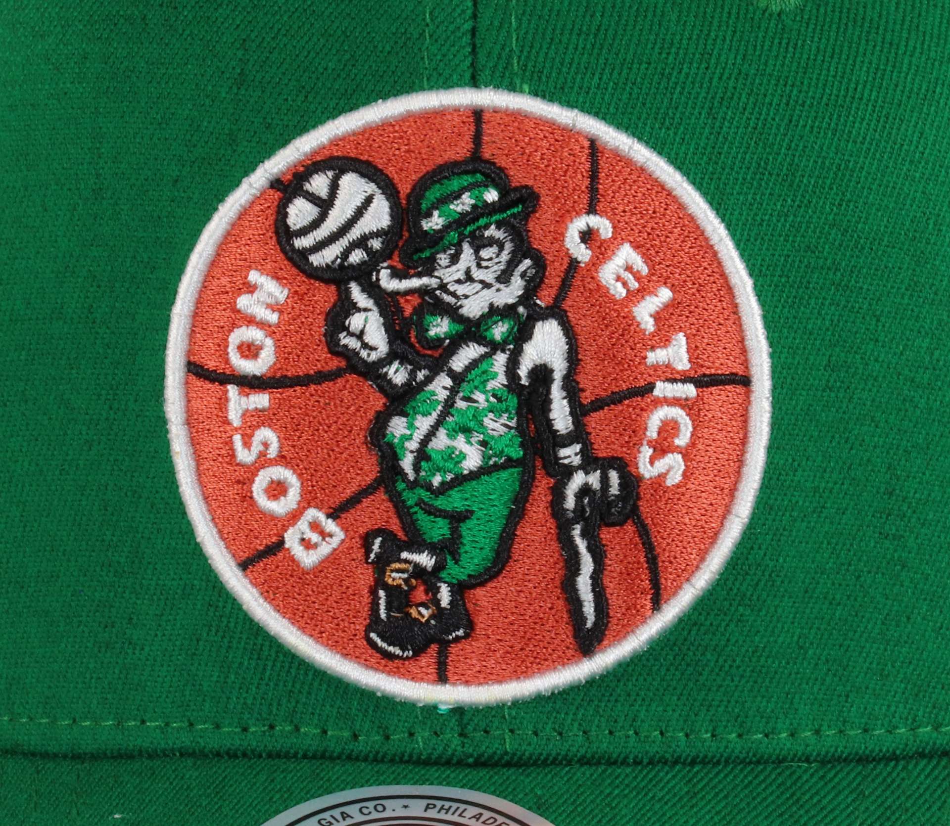 Boston Celtics Kelly Green NBA Team Ground Stretch Snapback HWC Cap Mitchell & Ness