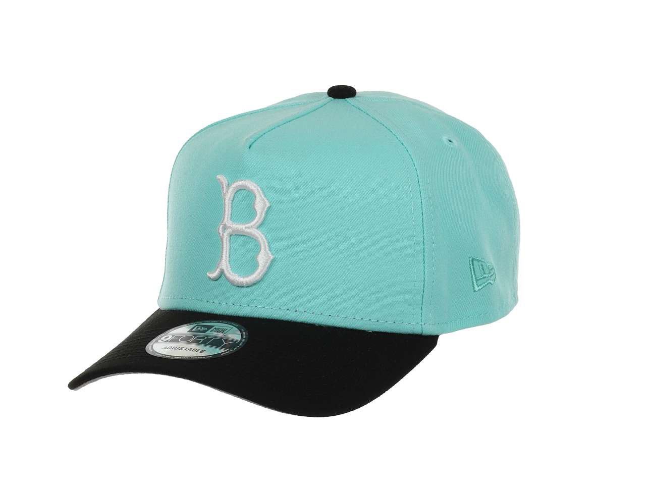 Brooklyn Dodgers MLB 1st World Championship 1955 Sidepatch Cooperstown Mint Black 9Forty A-Frame Snapback Cap New Era