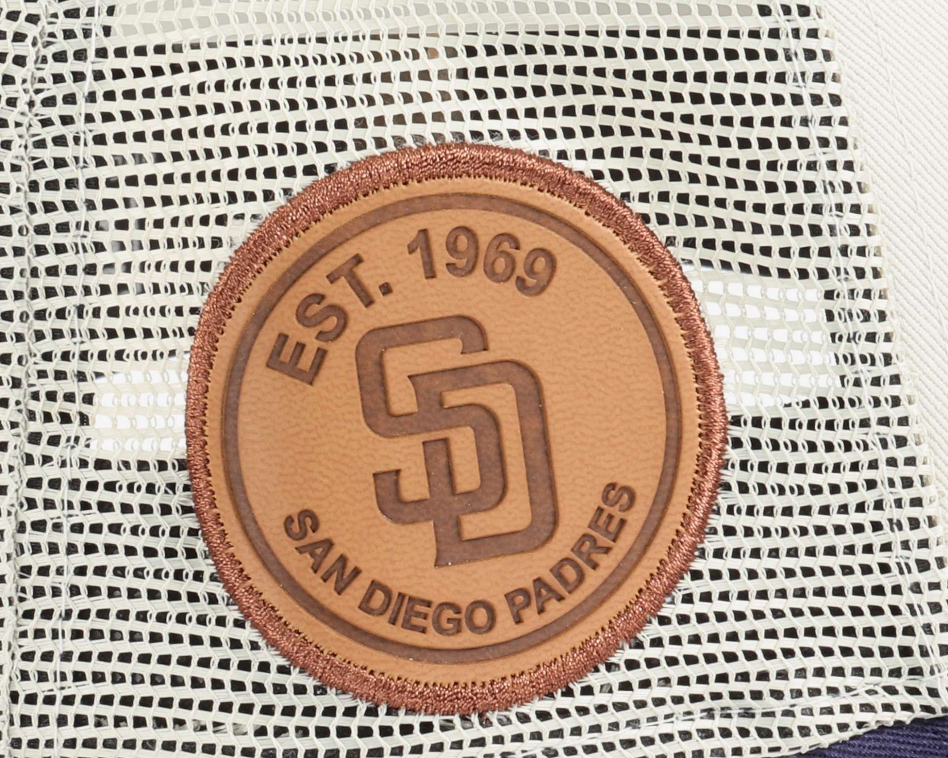 San Diego Padres MLB Stone Navy Established 1969 Sidepatch A-Frame Trucker Cap New Era