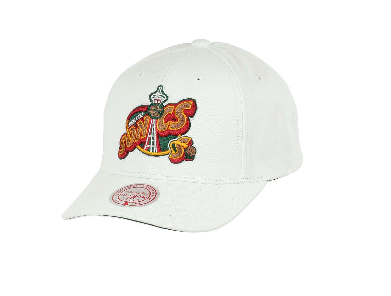 Seattle Supersonics  NBA All In HWC Pro Crown Fit White Snapback Cap Mitchell & Ness