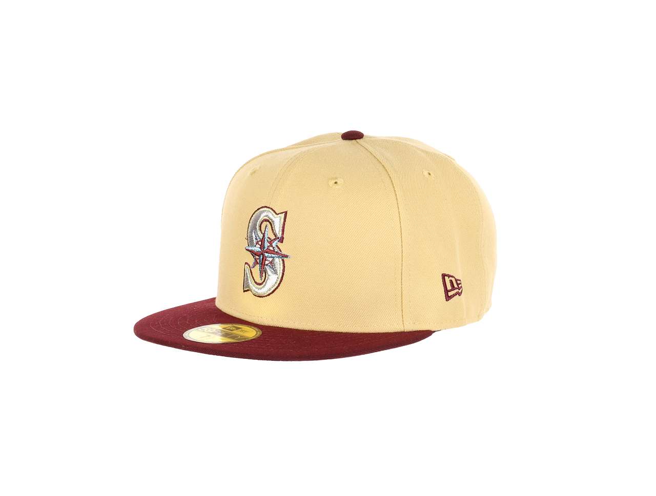 Seattle Mariners MLB All Star Game 2023 Vegas Gold Maroon 59Fifty Basecap New Era 