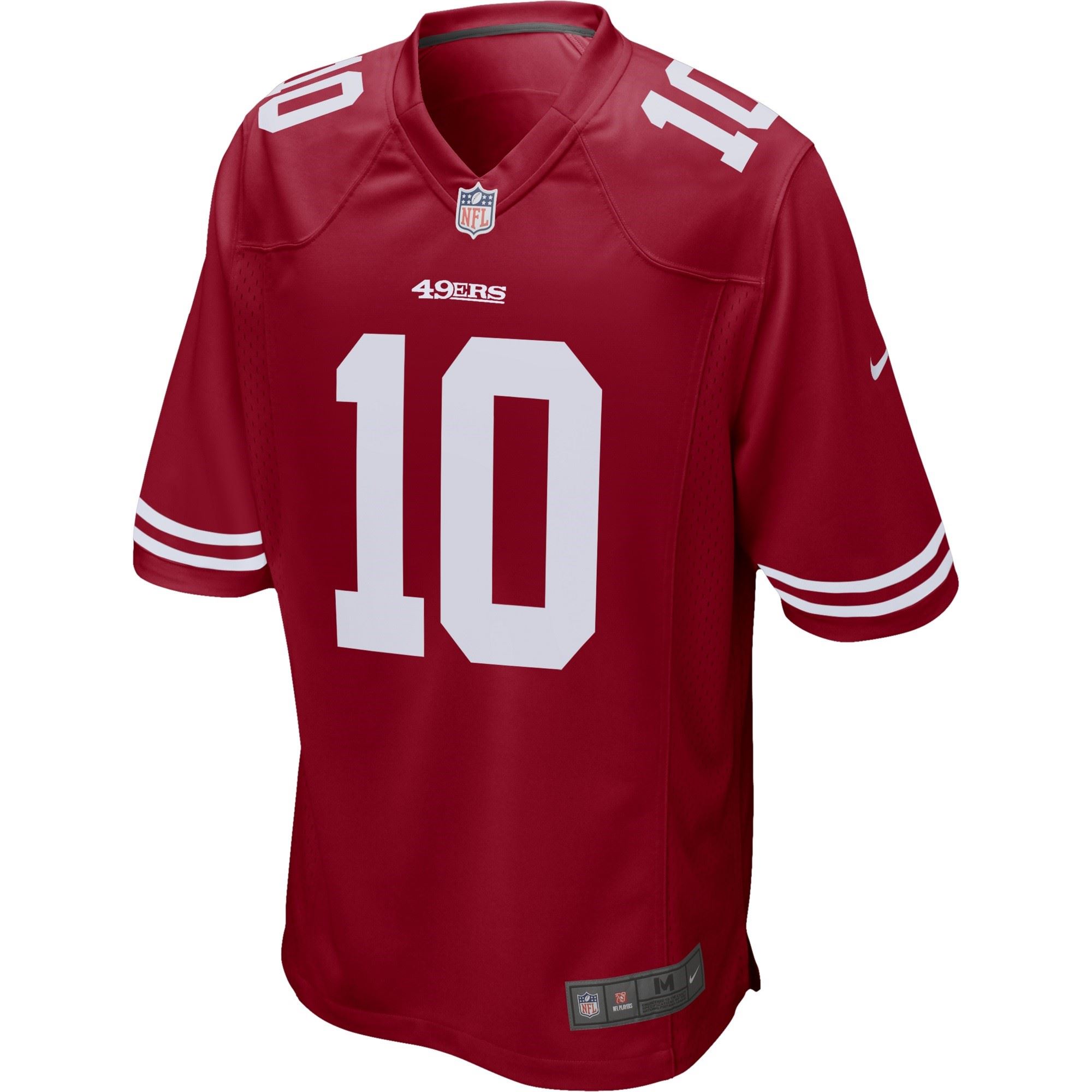 Jimmy Garoppolo #10 San Francisco 49ers NFL Game Team Colour Jersey Nike