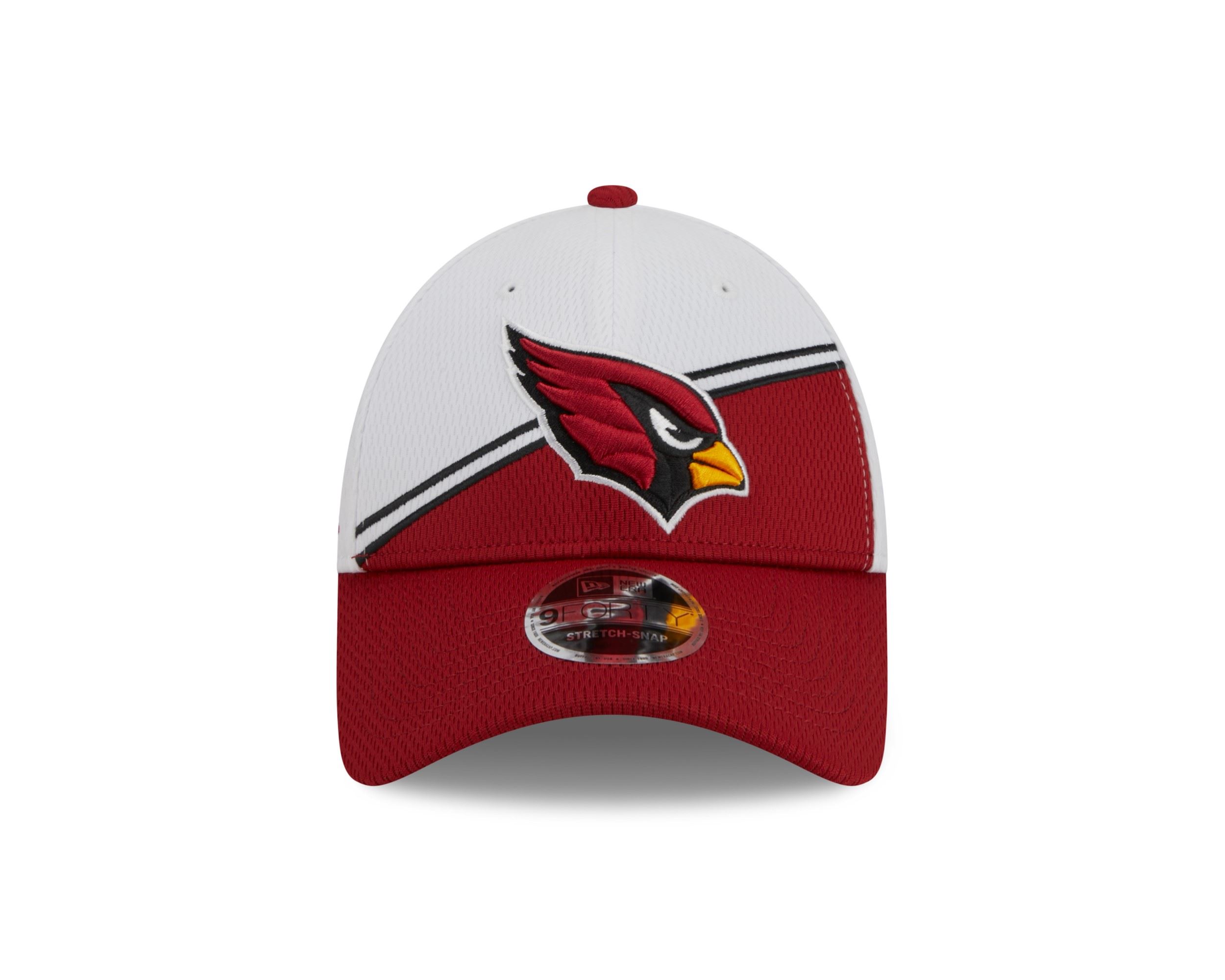 Arizona Cardinals NFL 2023 Sideline White Red 9Forty Stretch Snapback Cap New Era
