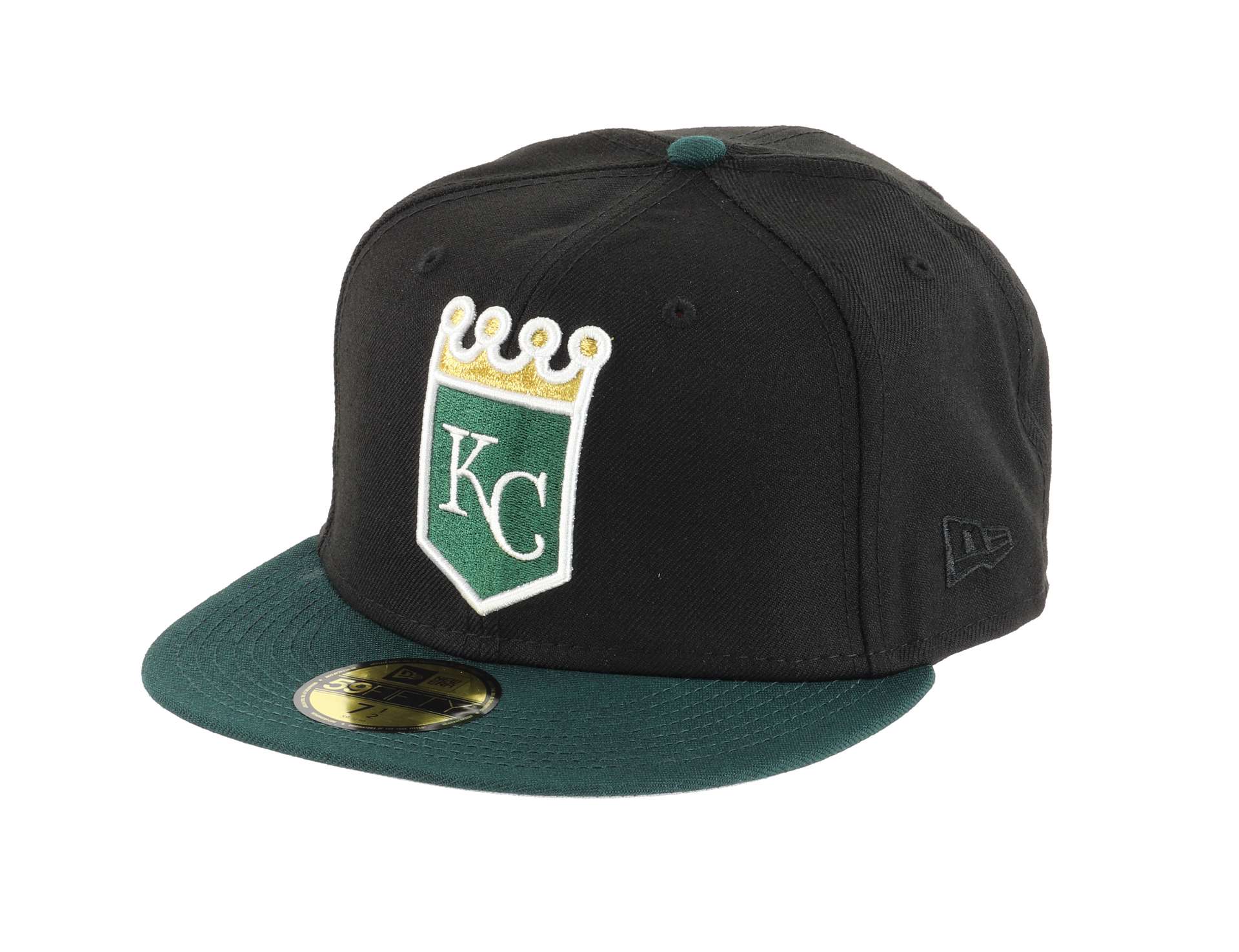 Kansas City Royals MLB Two Tone Black Green 59Fifty Basecap New Era