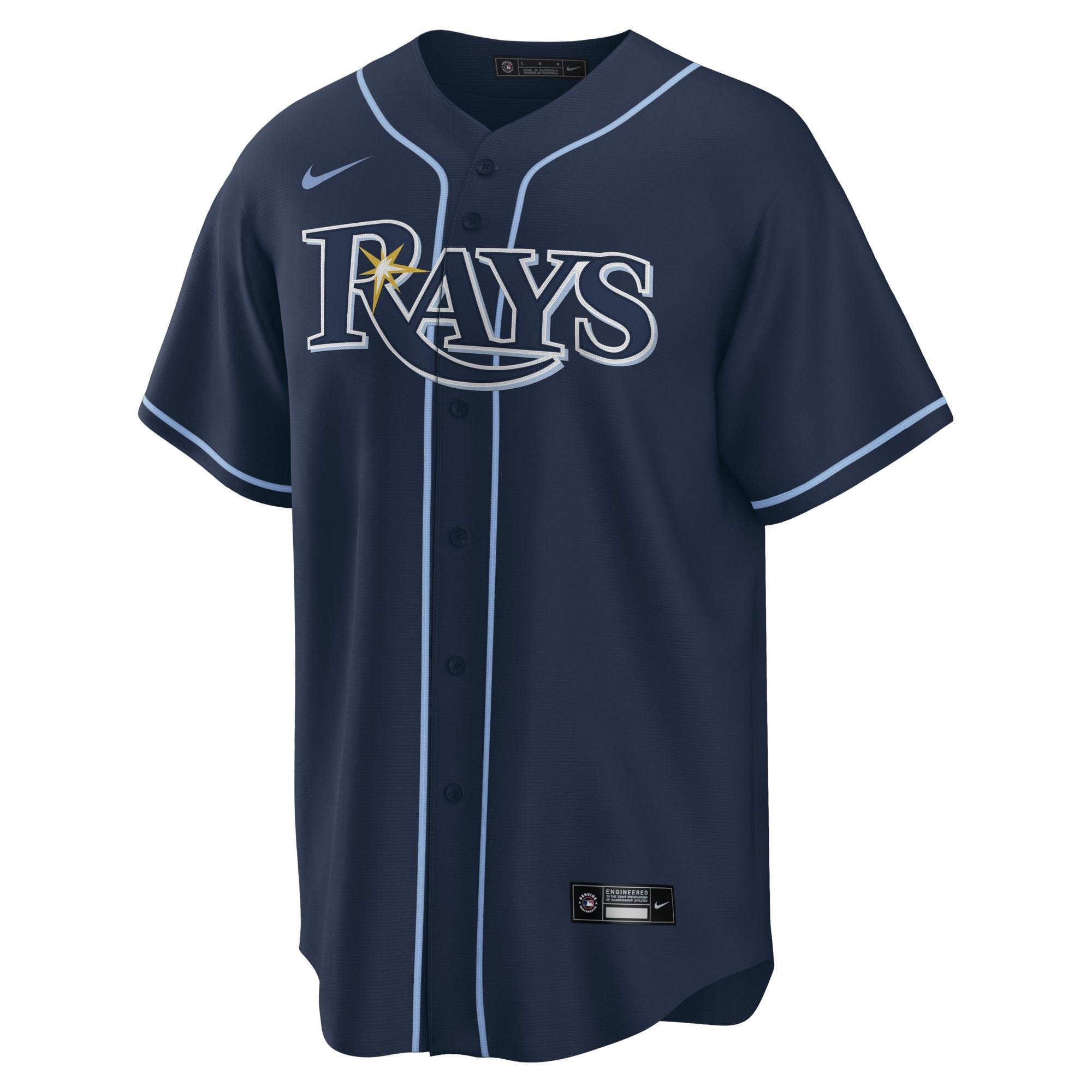 Tampa Bay Rays Blue Official MLB Replica Alternate Jersey Nike