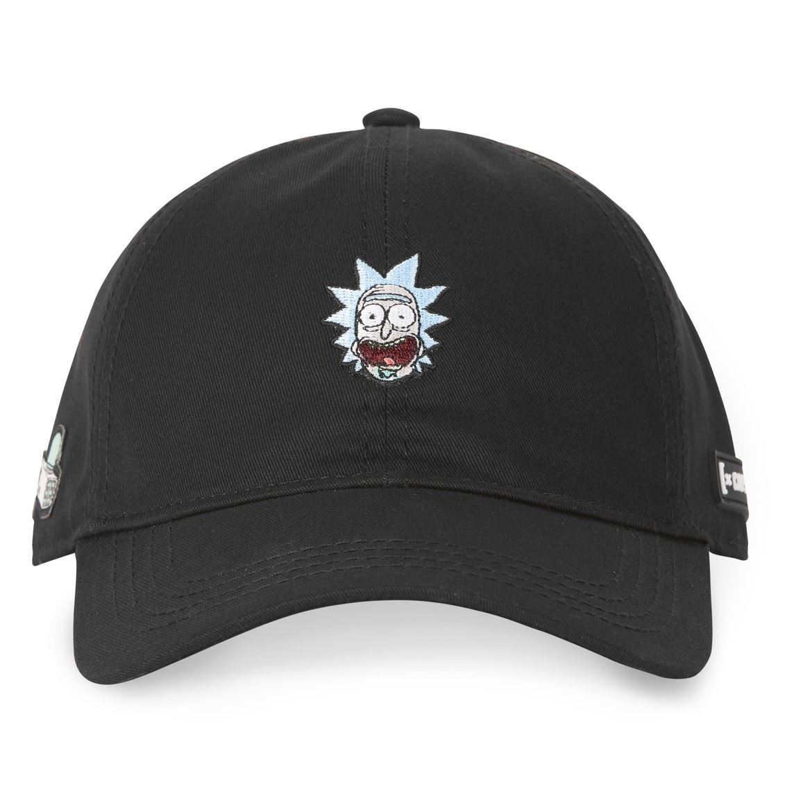 Rick and Morty Rick Black Unstructured Strapback Cap Capslab
