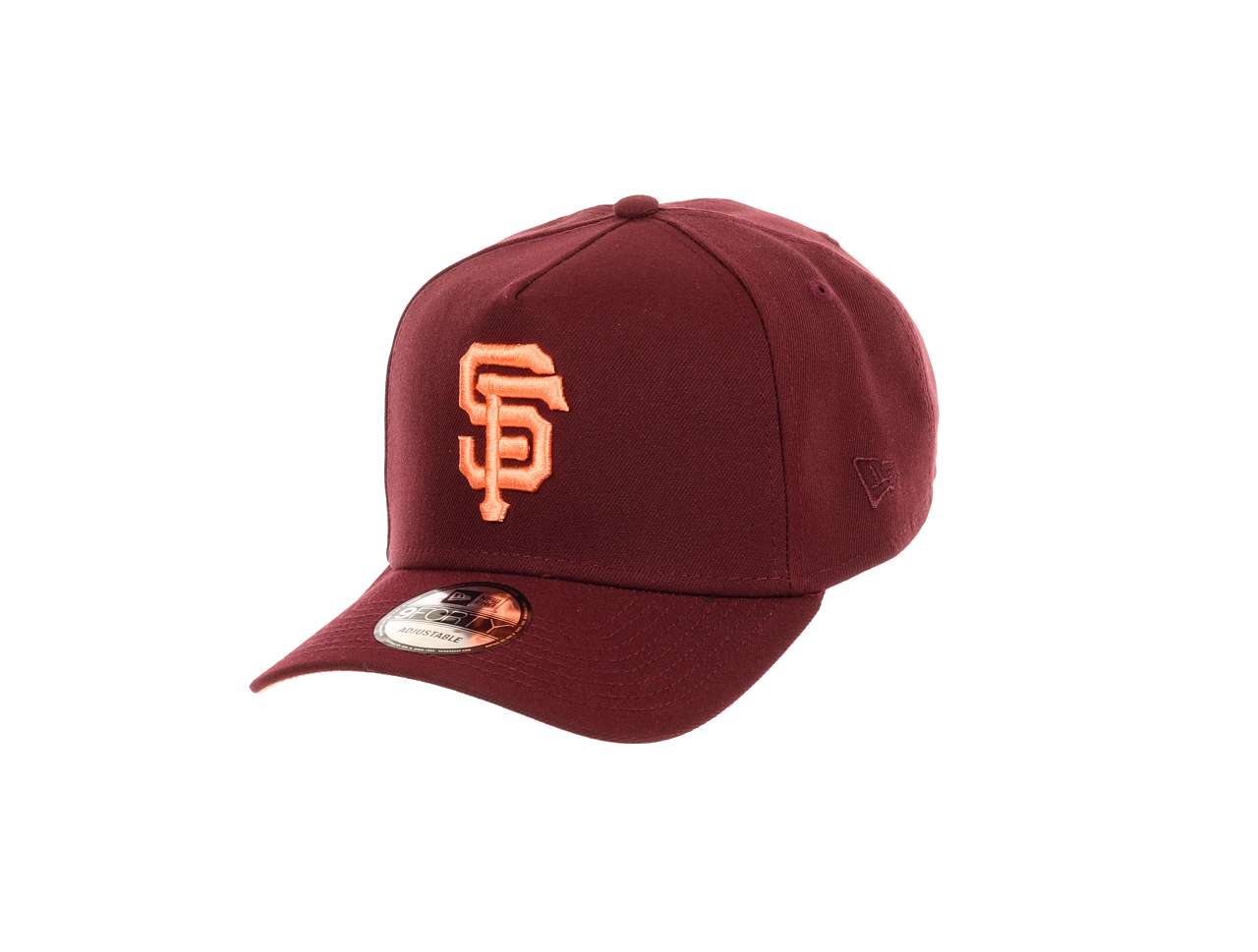 San Francisco Giants MLB 50th Anniversary Sidepatch Maroon 9Forty A-Frame Snapback Cap New Era