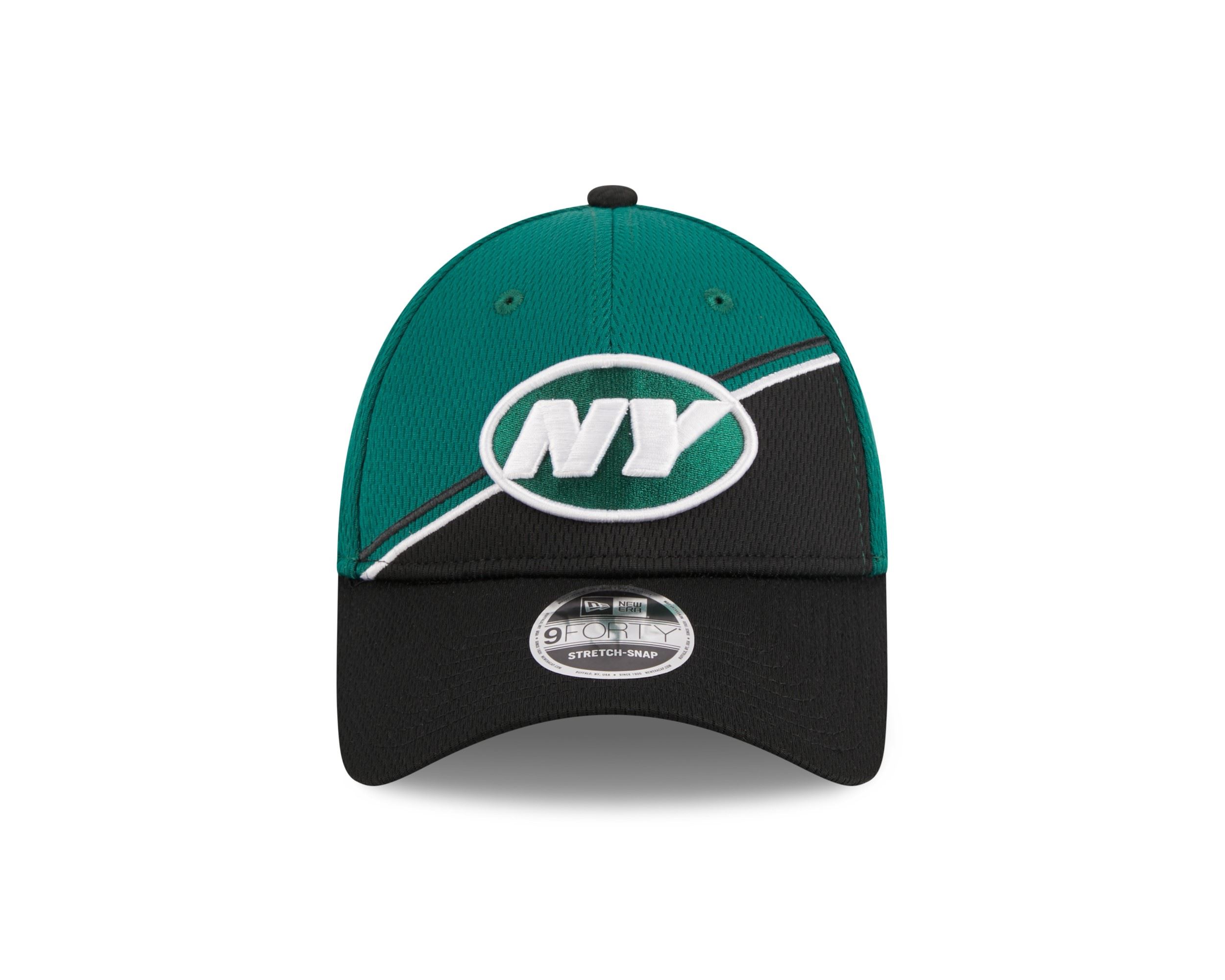 New York Jets NFL 2023 Sideline Green Black 9Forty Stretch Snapback Cap New Era