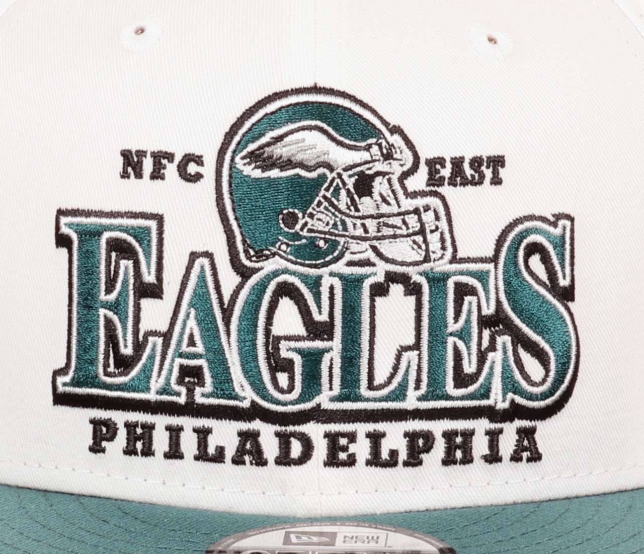 Philadelphia Eagles NFL White Original Teamcolour Helmet Green 9Fifty Snapback Cap New Era