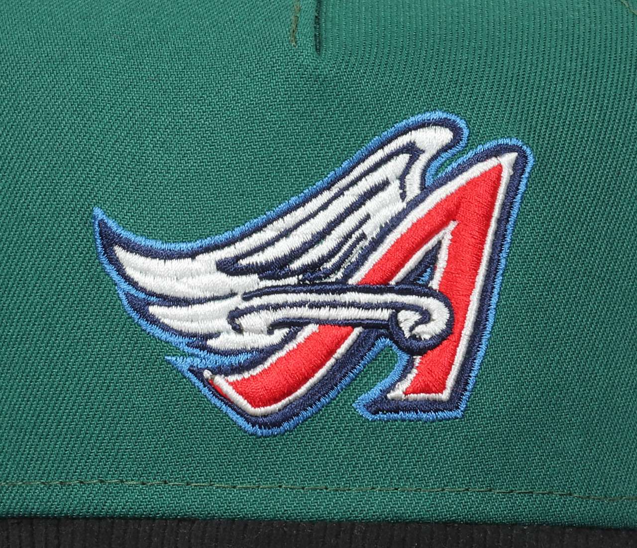 Anaheim Angels MLB 40th Season Sidepatch Green Black Cord 9Forty A-Frame Snapback Cap New Era