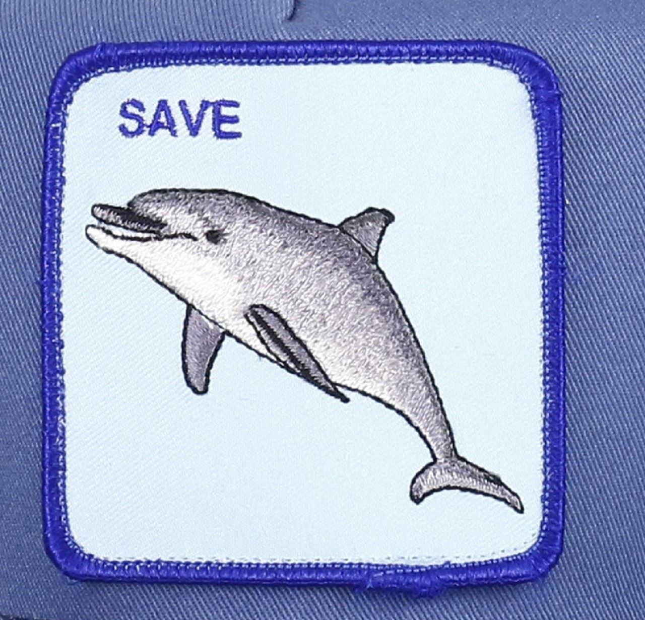 The Save Dolphin Delfin A-Frame Adjustable Trucker Cap Goorin Bros