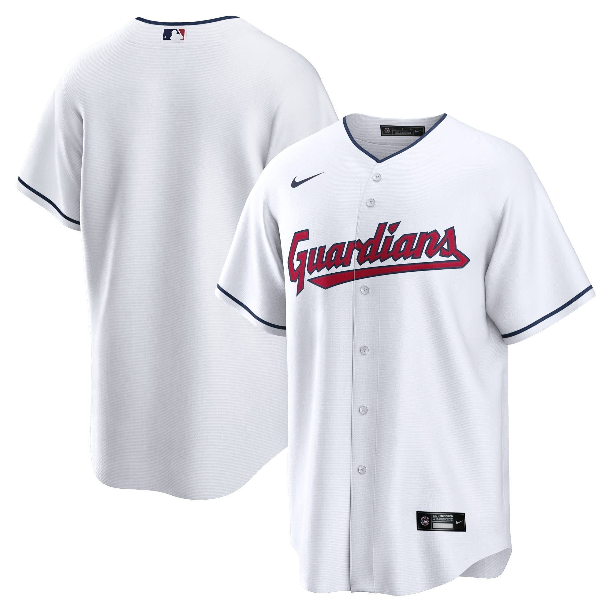 Cleveland Guardians White Official MLB Replica Home Jersey Nike