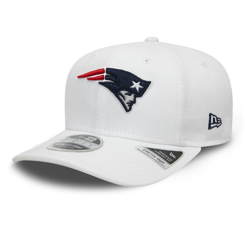 New England Patriots White Base 9Fifty Stretch Snapback Cap New Era