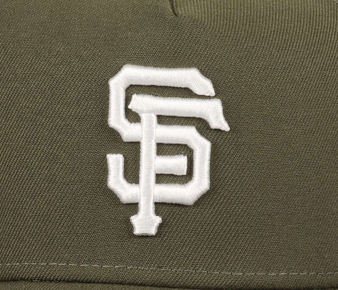 San Francisco Giants MLB New Olive 9Forty A-Frame Snapback Cap New Era
