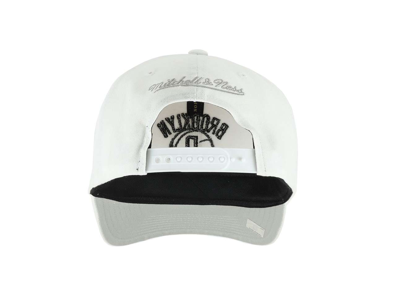 Brooklyn Nets  NBA All In Pro Crown Fit White Snapback Cap Mitchell & Ness