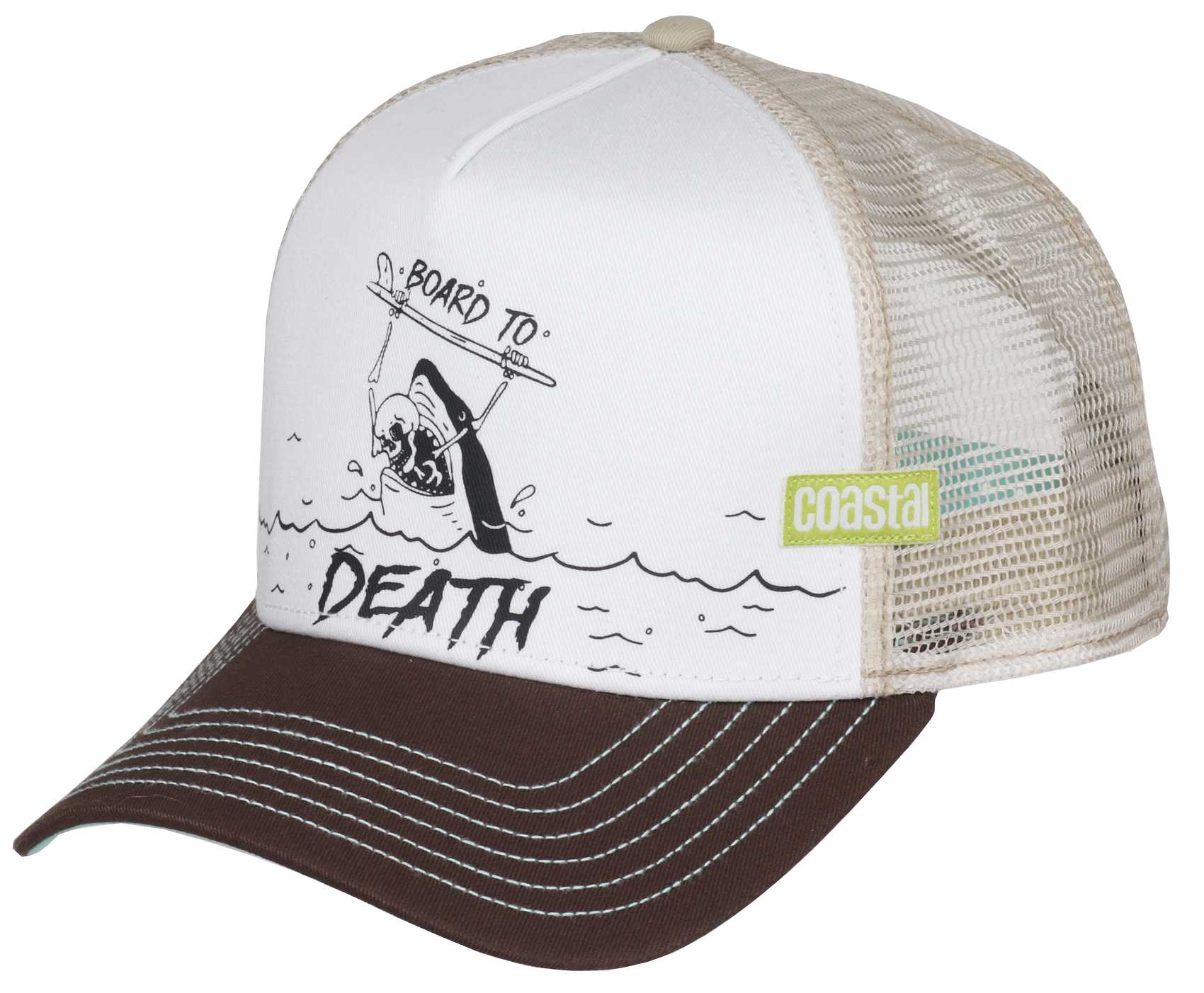 Board to Death Trucker Cap Coastal 