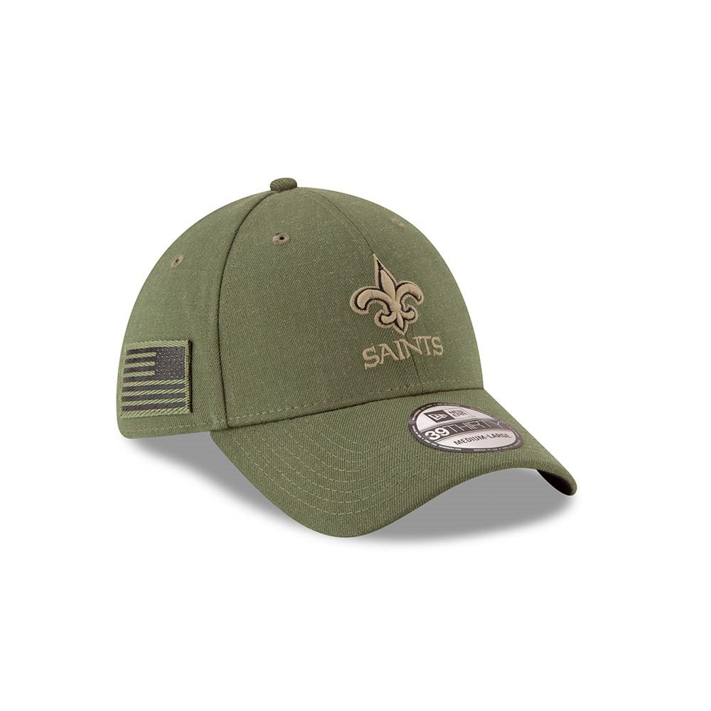New Orleans Saints On Field 2018 Salute To Service 39Thirty Cap New Era