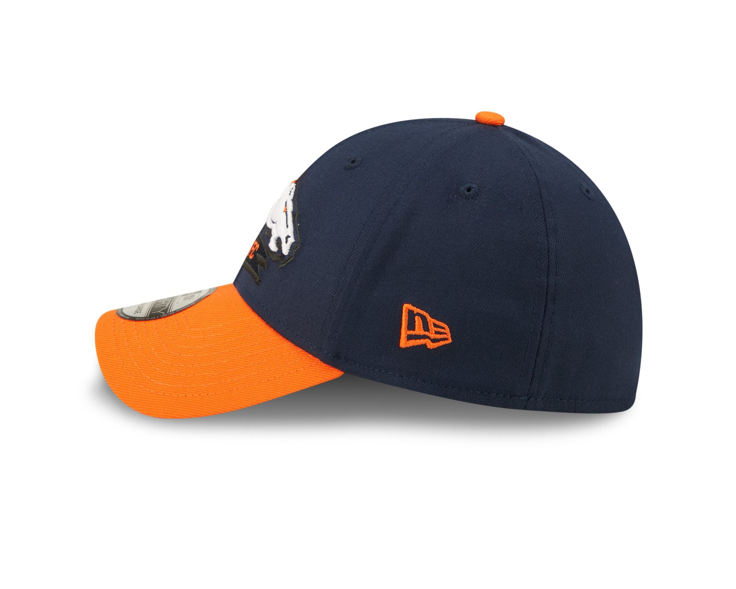 Denver Broncos NFL 2022 Sideline Blue Orange 39Thirty Stretch Cap New Era