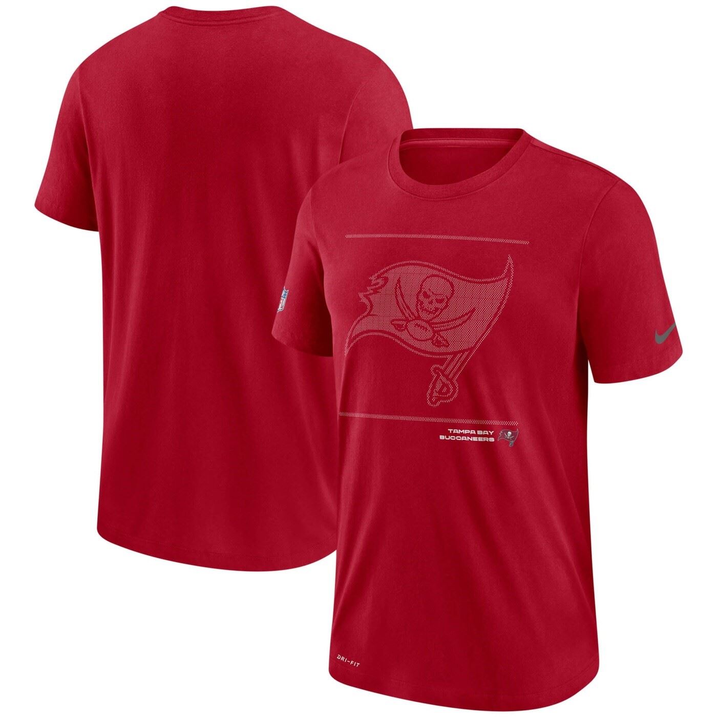 Tampa Bay Buccaneers NFL DFCT Team Issue Tee Red T-Shirt Nike