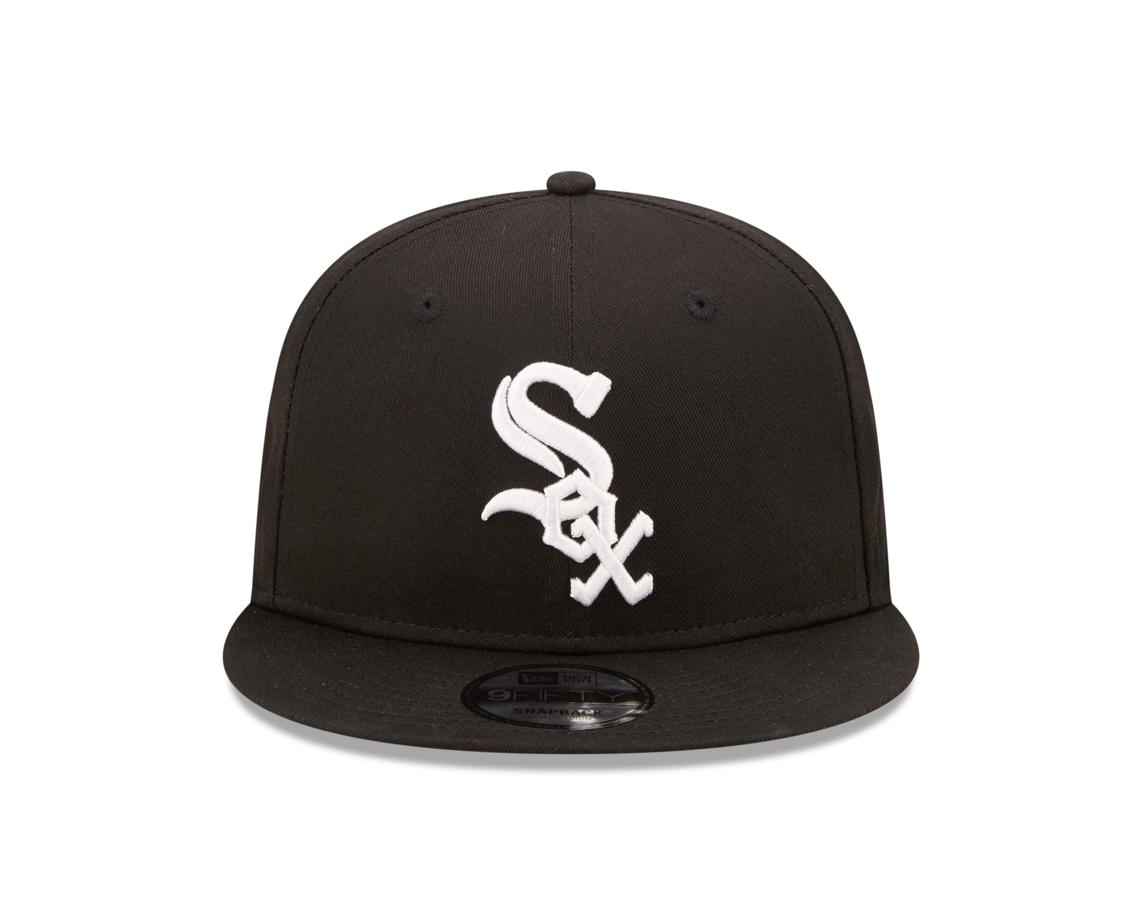 Chicago White Sox MLB 50th Anniversary Sidepatch 9Fifty Snapback Cap Black New Era