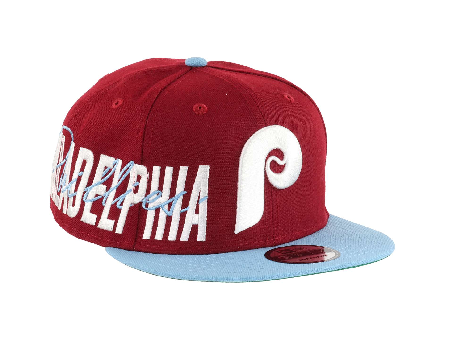 Philadelphia Phillies Sidefont Red / Blue 9Fifty Snapback Cap New Era