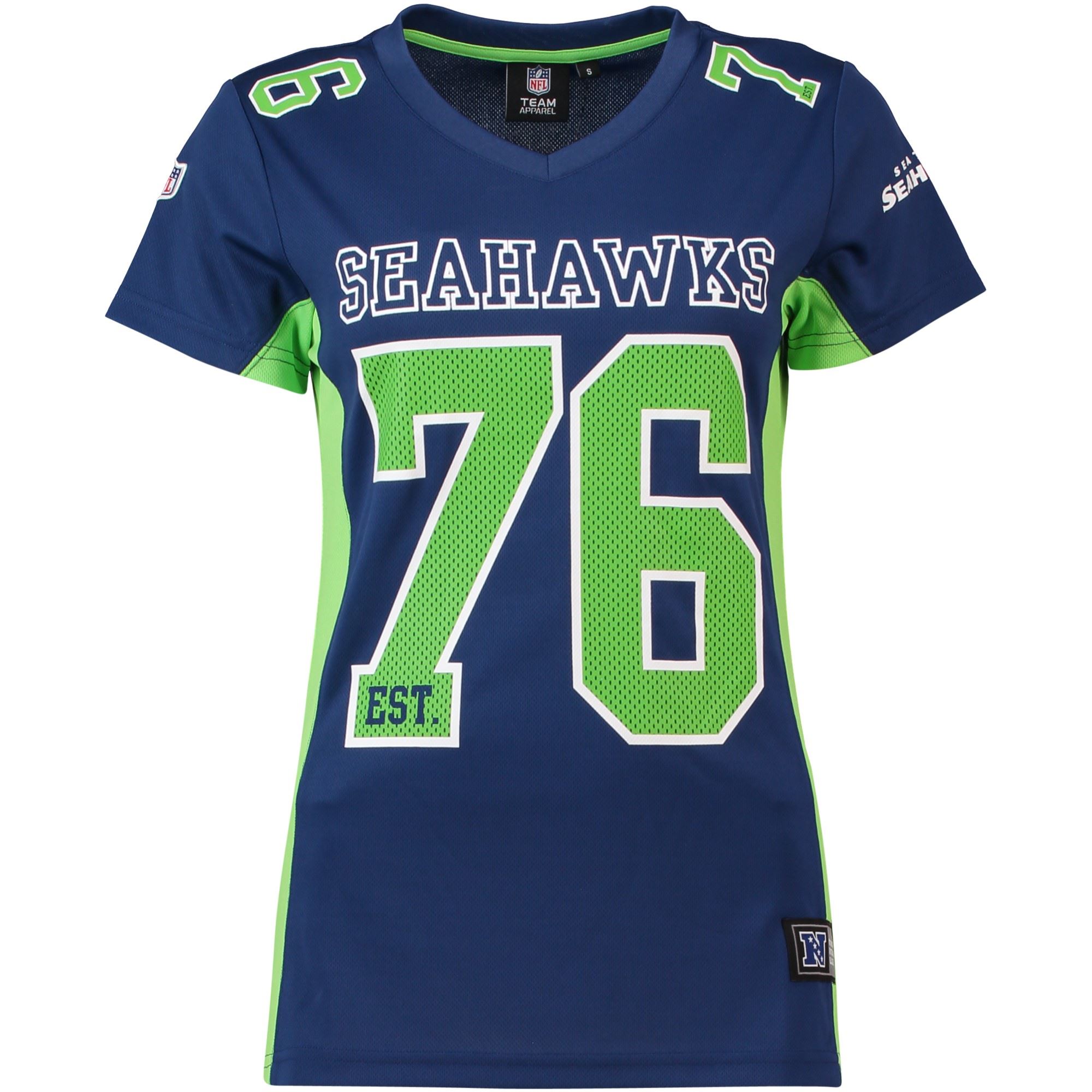 Seattle Seahawks NFL Majestic Players Poly Mesh T-Shirt Women Collection Fanatics