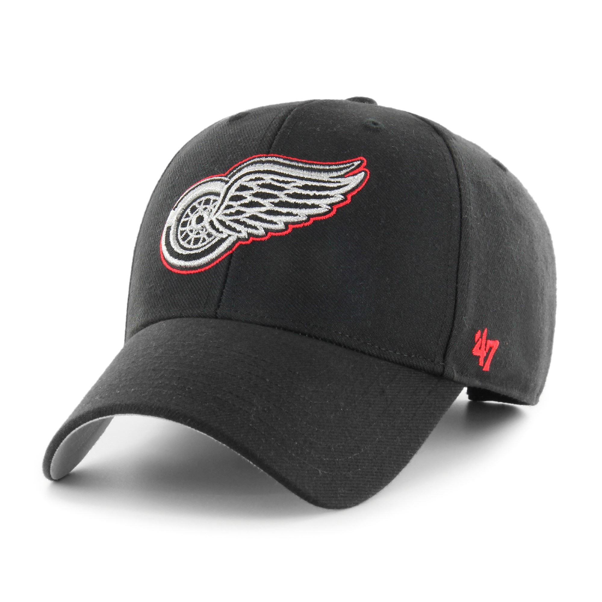 Detroit Red Wings Black NHL Metallic Most Value P. Snapback Cap '47