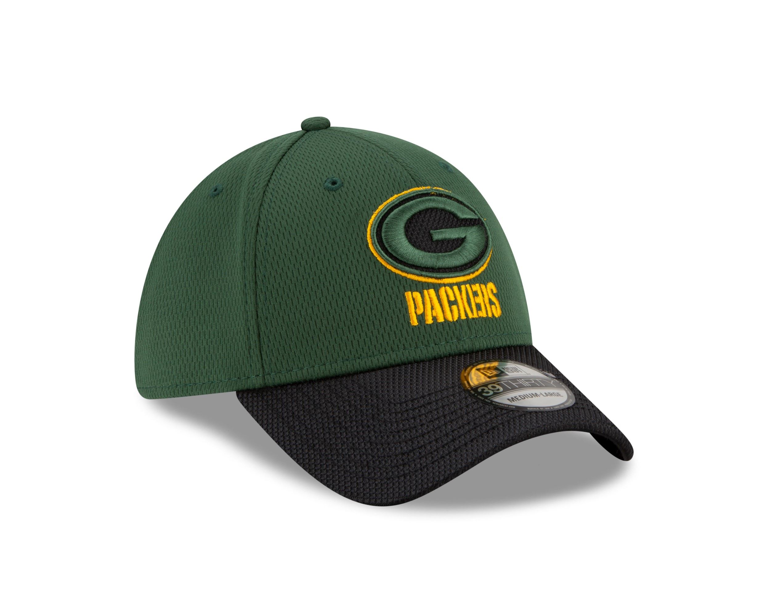 Green Bay Packers NFL 2021 Sideline Green 39Thirty Stretch Cap New Era