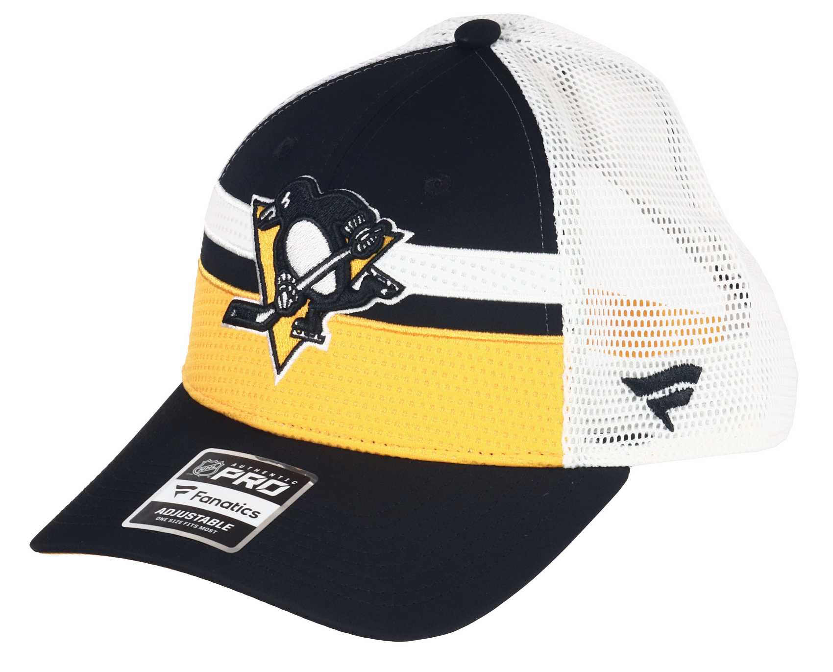 Pittsburgh Penguins NHL Authentic Pro Draft Structured Trucker Cap Fanatics
