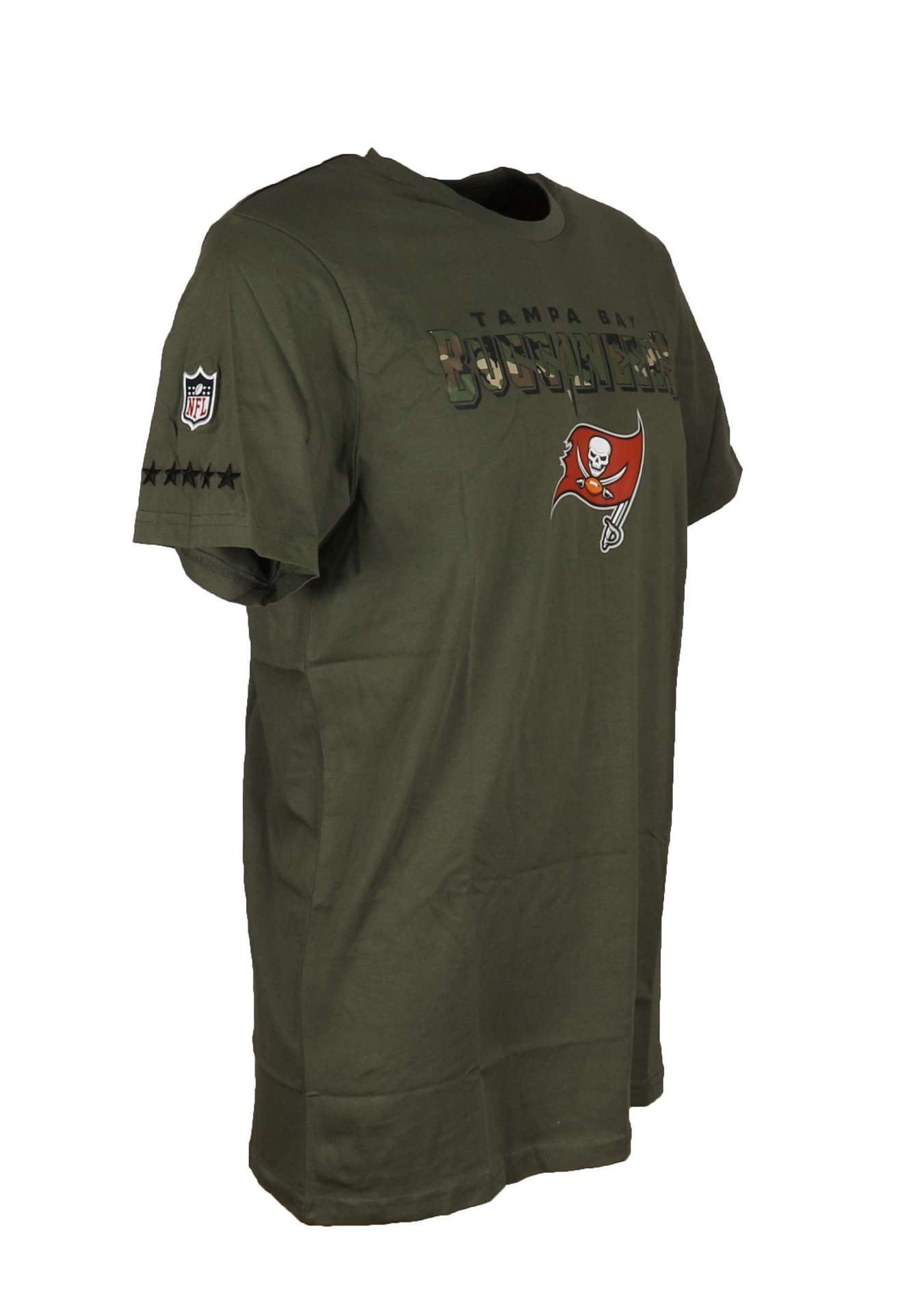 Tampa Bay Buccaneers Olive NFL Camo Wordmark T-Shirt New Era