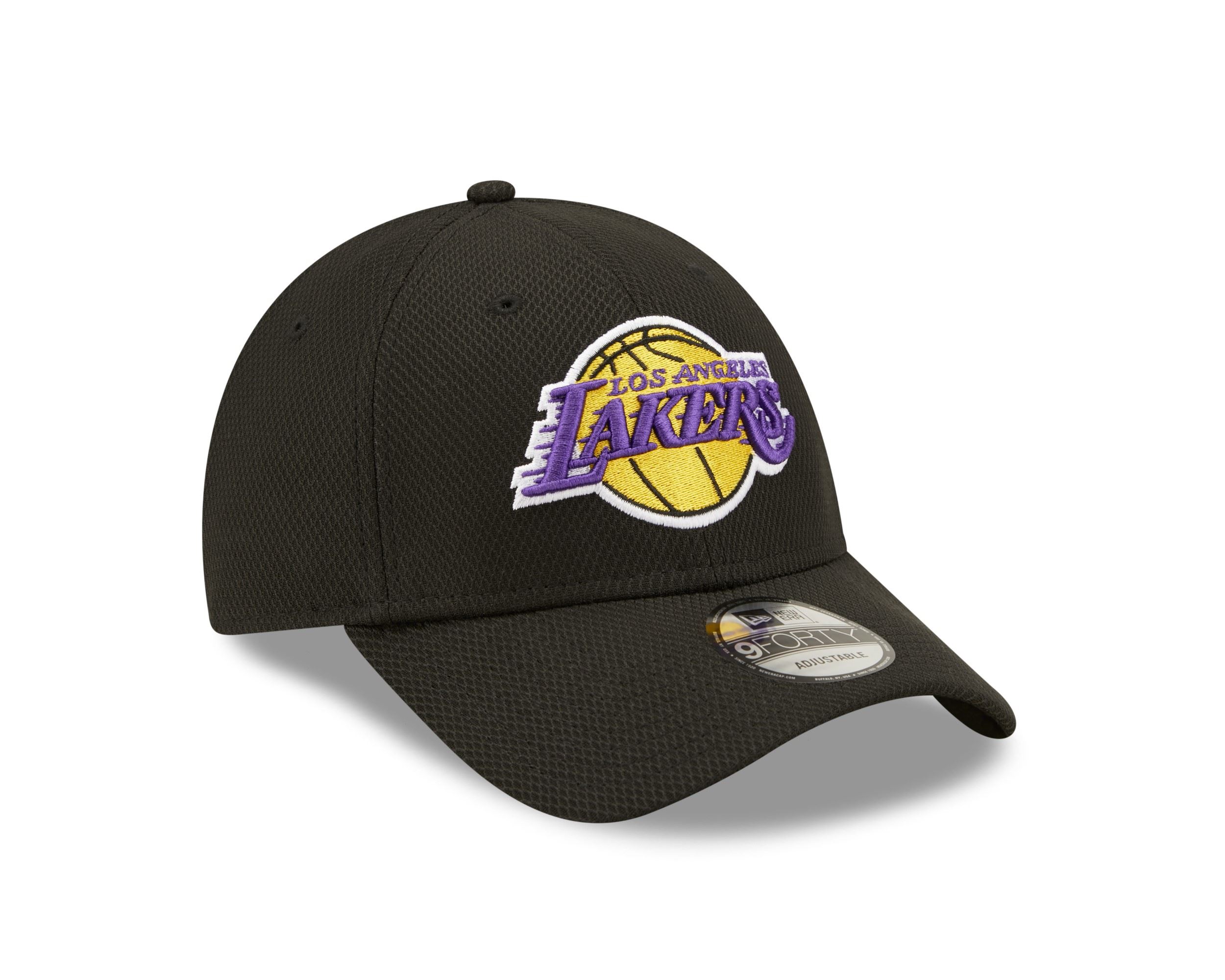 Los Angeles Lakers NBA Diamond Era Black 9Forty Adjustable Cap New Era