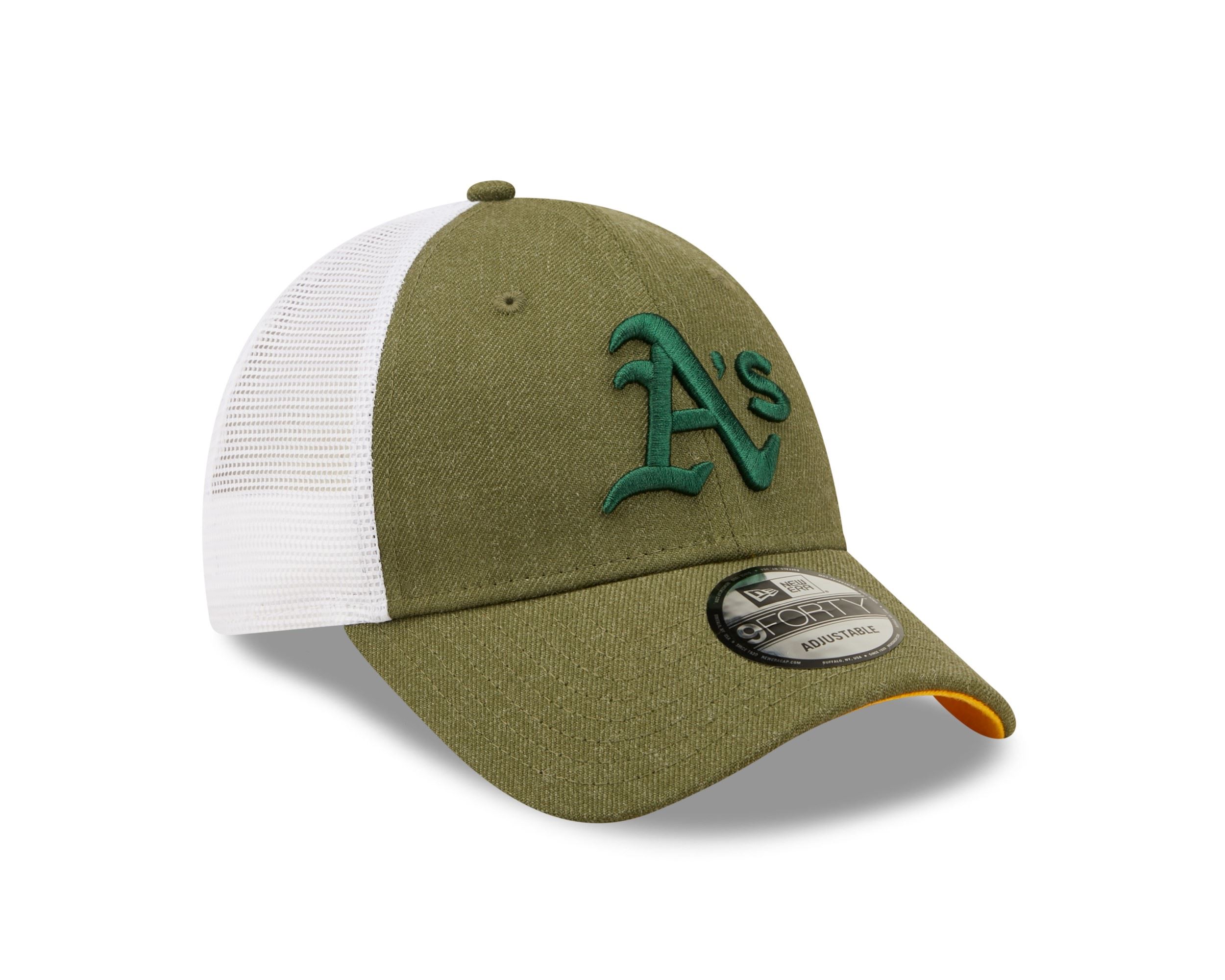 Oakland Athletics MLB Home Field Olive 9Forty A-Frame Trucker Cap New Era