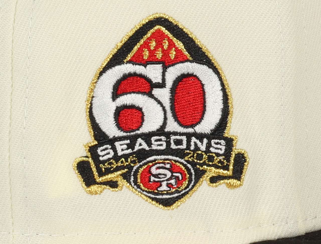 San Francisco 49ers 60 Seasons Sidepatch Chrome 9Fifty Snapback Cap New Era