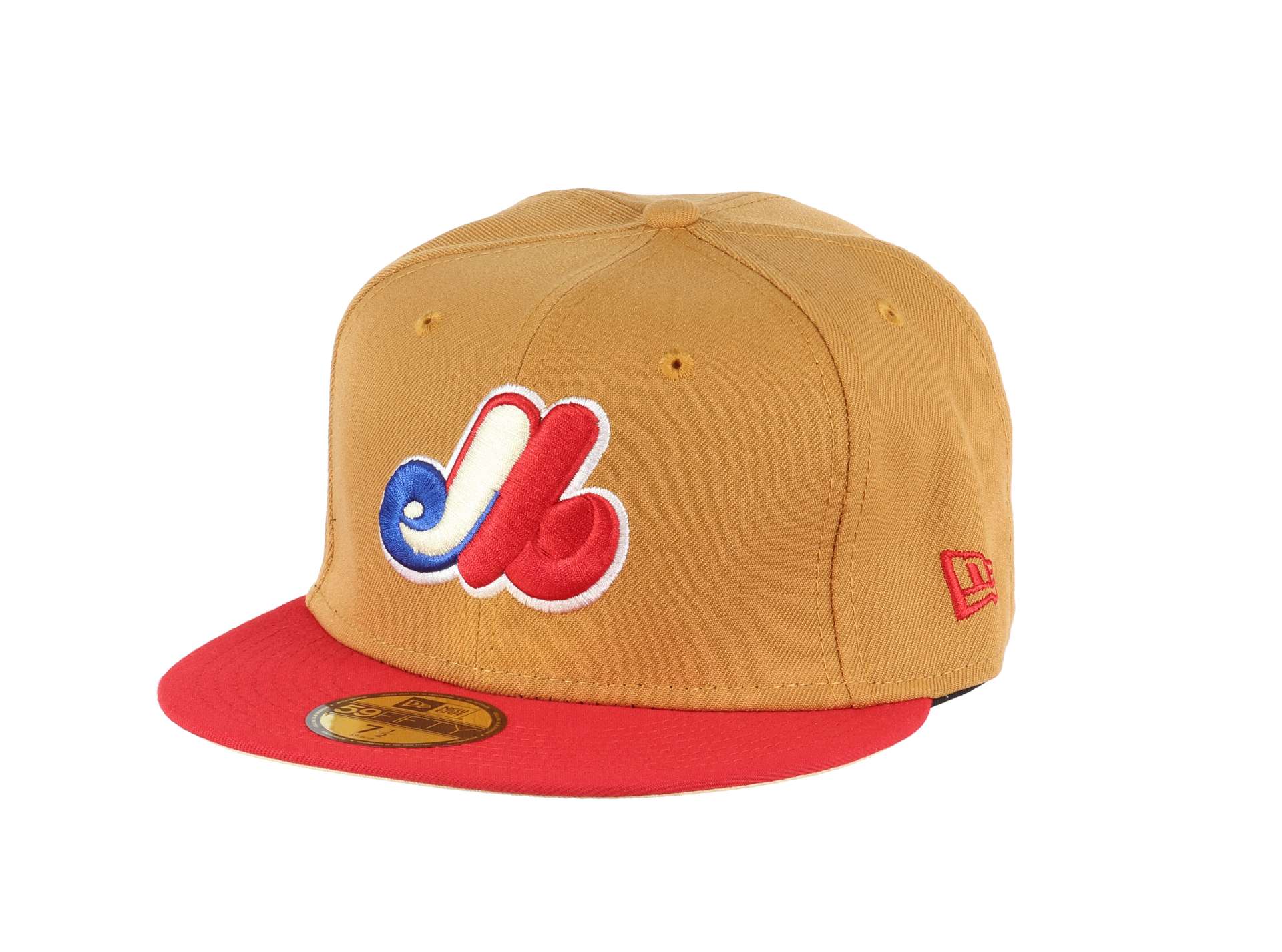 Montreal Expos MLB Cooperstown 25th Anniversary Sidepatch Brown Red 59Fifty Basecap New Era