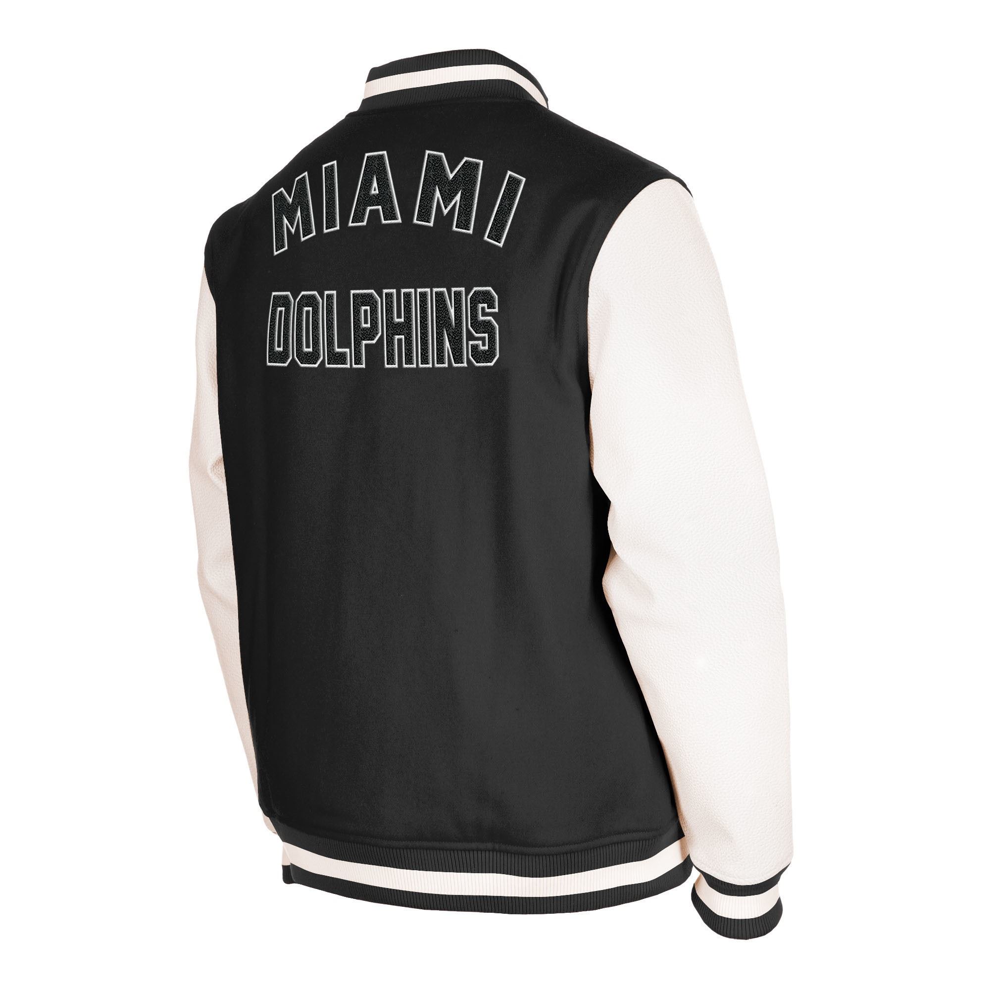 Miami Dolphins NFL 2023 Sideline Black White Jacke New Era