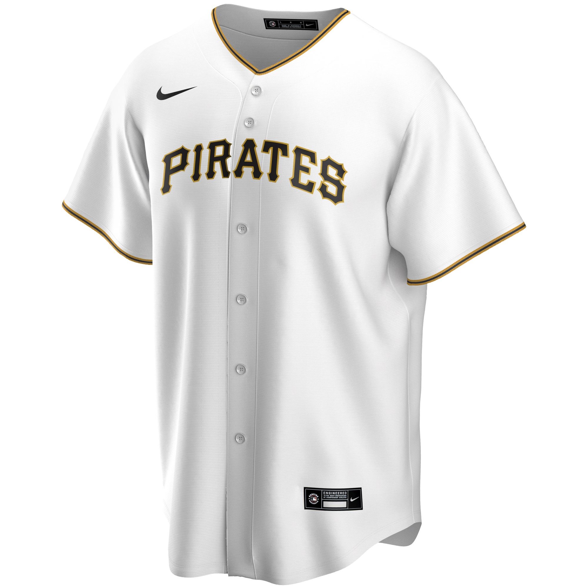 Pittsburgh Pirates Official MLB Replica Home Jersey White Nike