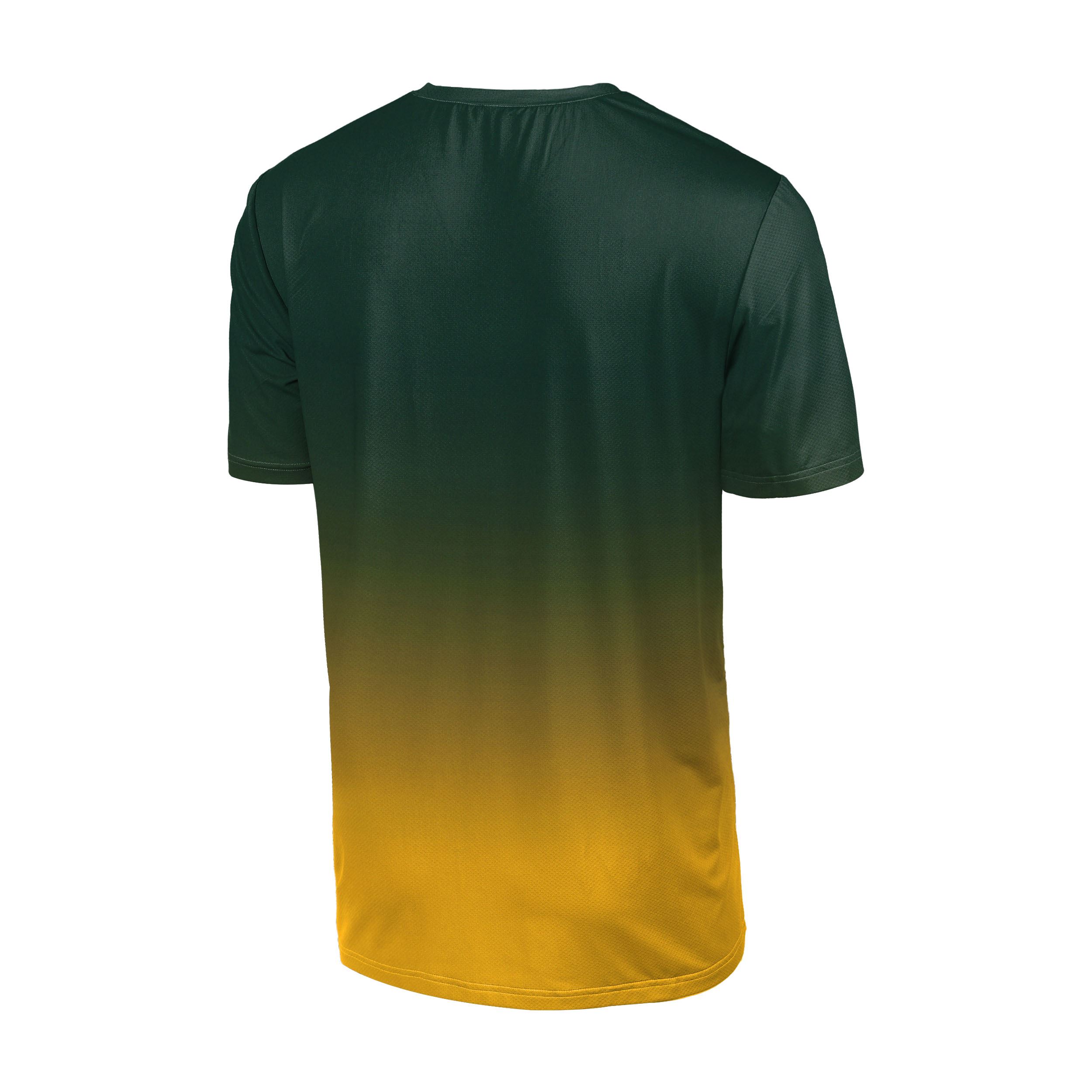 Green Bay Packers NFL Gradient Mesh Jersey Short Sleeve Herren T-Shirt Foco