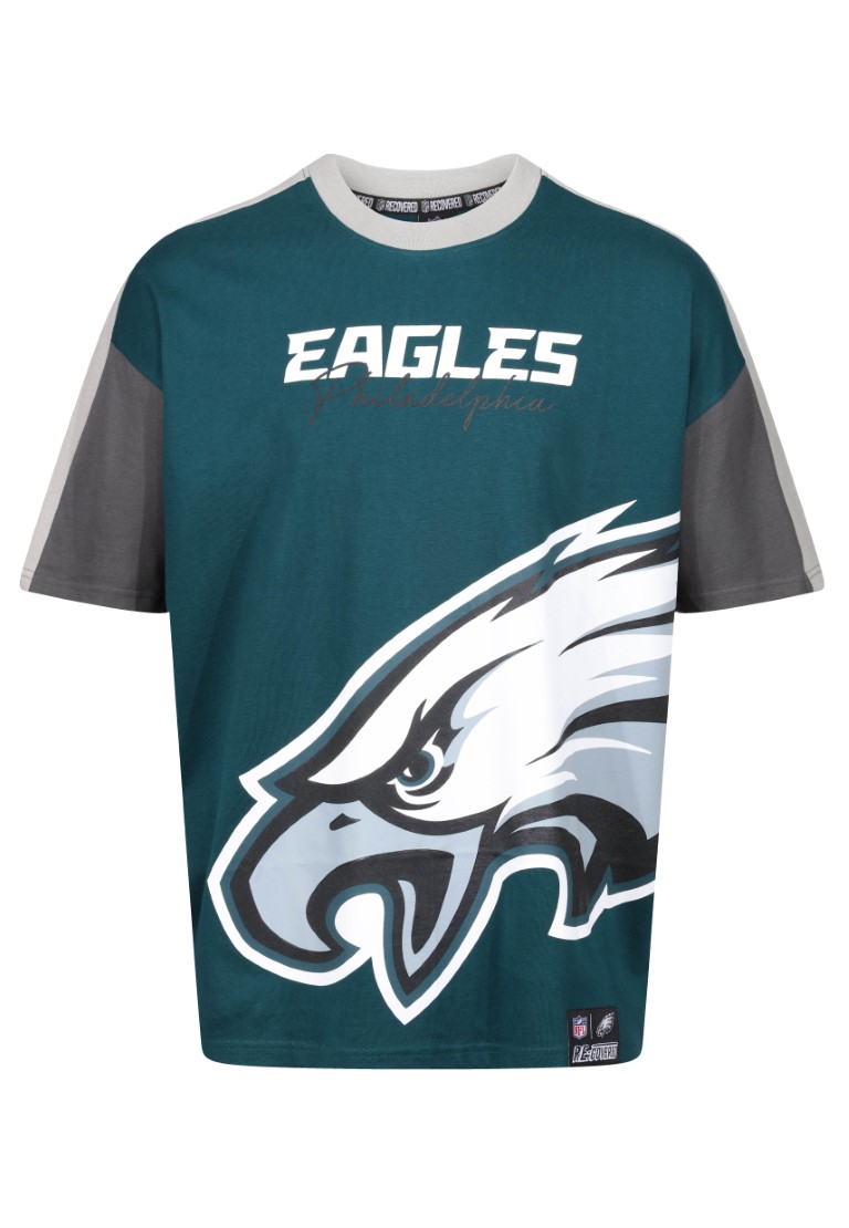 Philadelphia Eagles Cut and Sew Navy Oversized T-Shirt Recovered