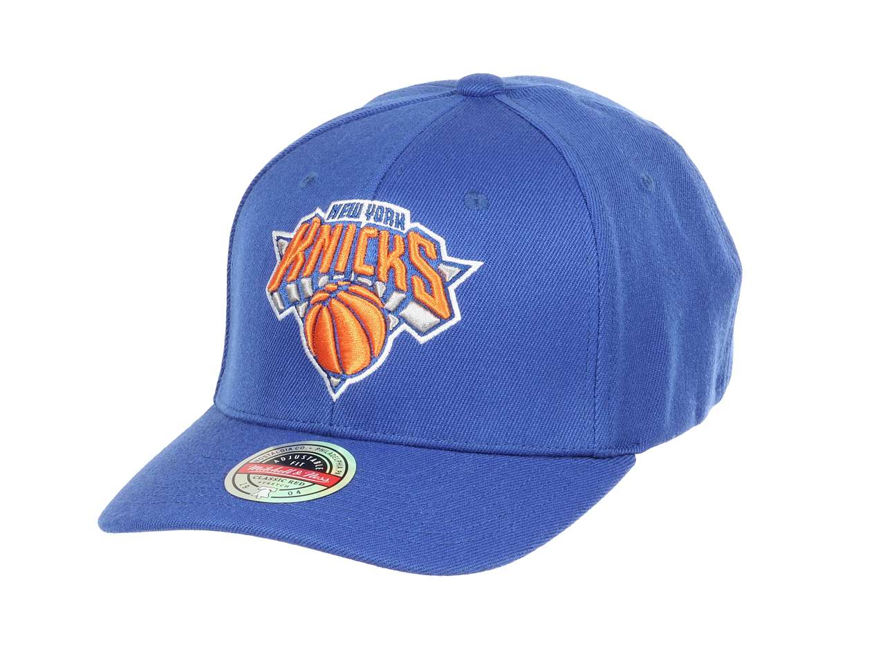 New York Knicks Blue NBA Team Ground 2.0 Classic Red Snapback Cap Mitchell & Ness