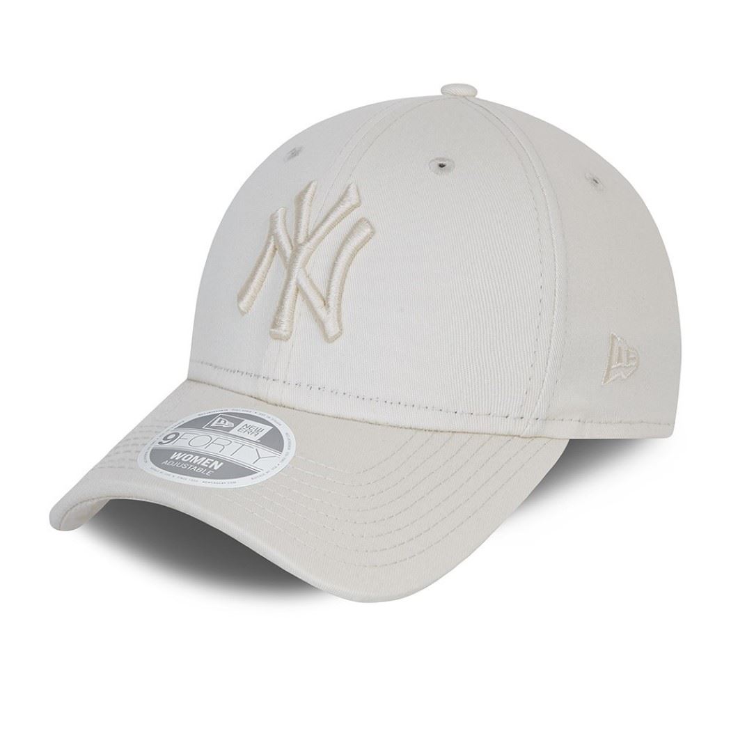 New York Yankees MLB Tonal Beige 9Forty Verstellbare Damen Cap New Era