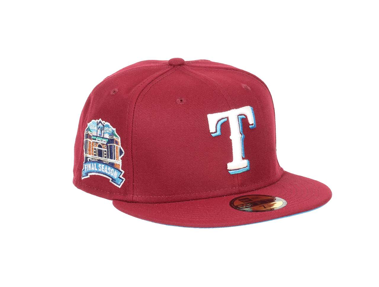 Texas Rangers MLB Cooperstown 2019 Final Season Globe Life Park Cardinal 59Fifty Basecap New Era
