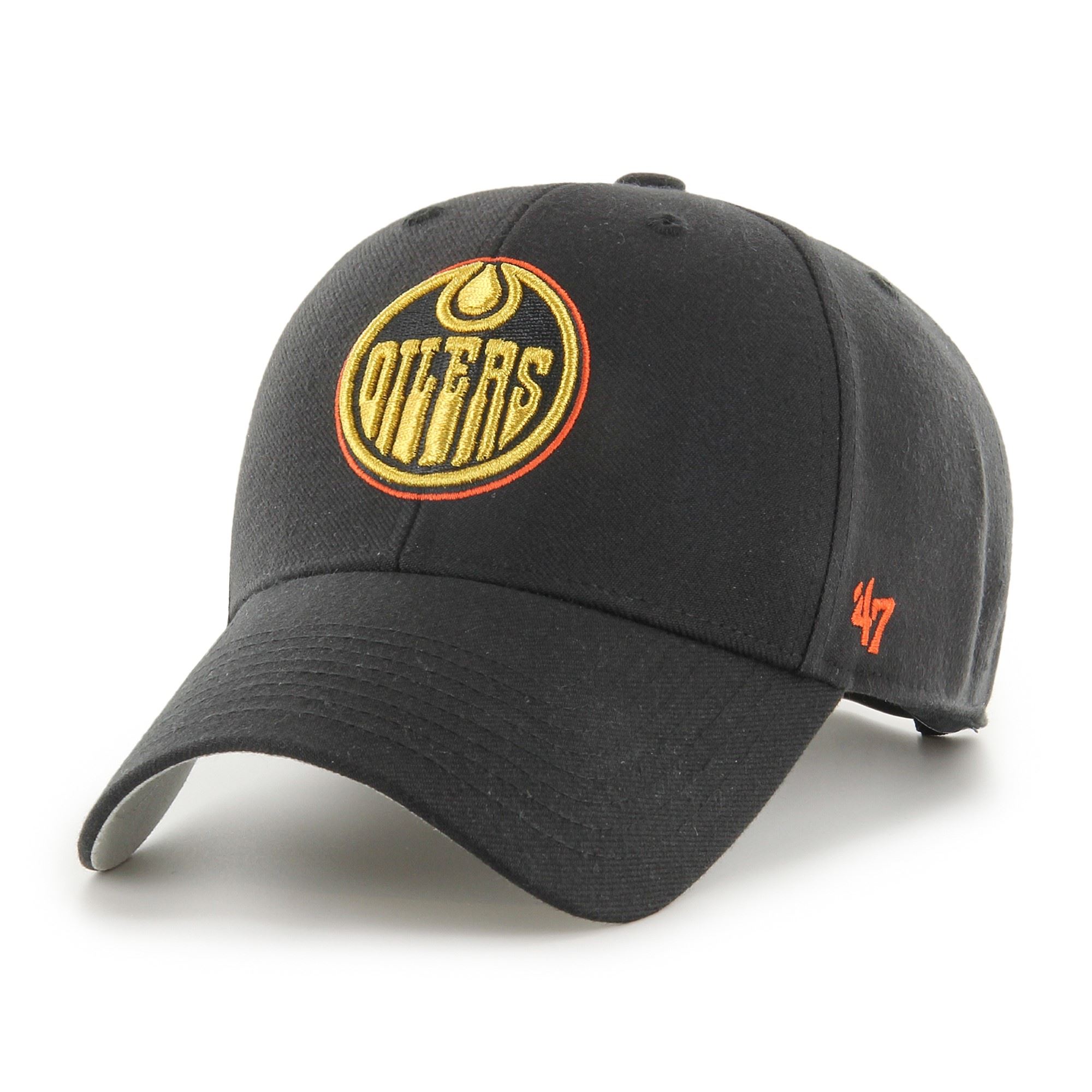Edmonton Oilers NHL Metallic Most Value P. Black Adjustable Snapback Cap '47