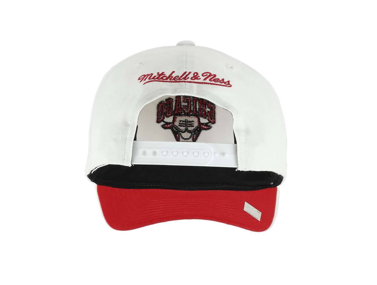 Chicago Bulls  NBA All In Pro Crown Fit White Snapback Cap Mitchell & Ness