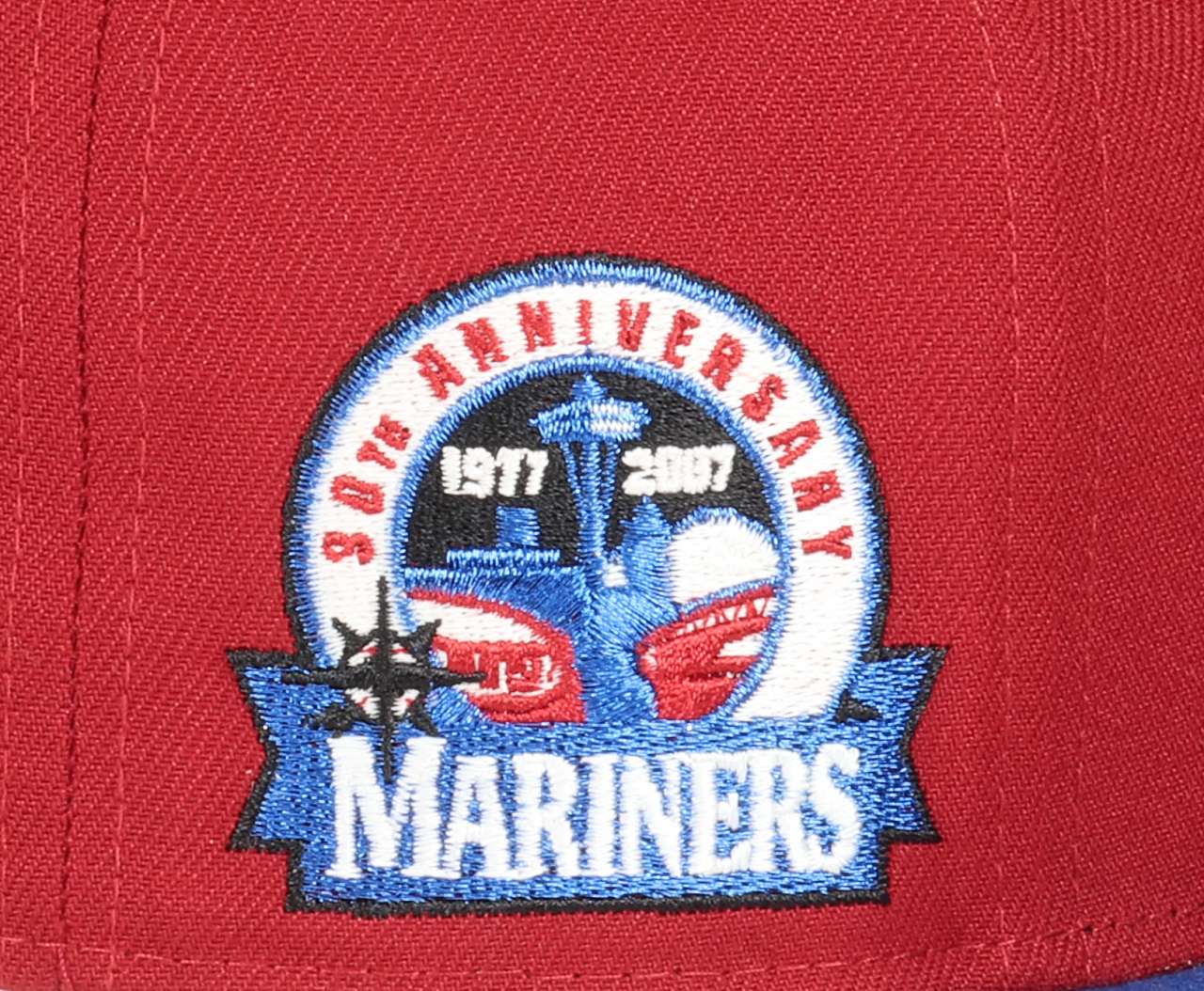 Seattle Mariners MLB Cooperstown 30th Anniversary Sidepatch Red Blue 59Fifty Basecap New Era