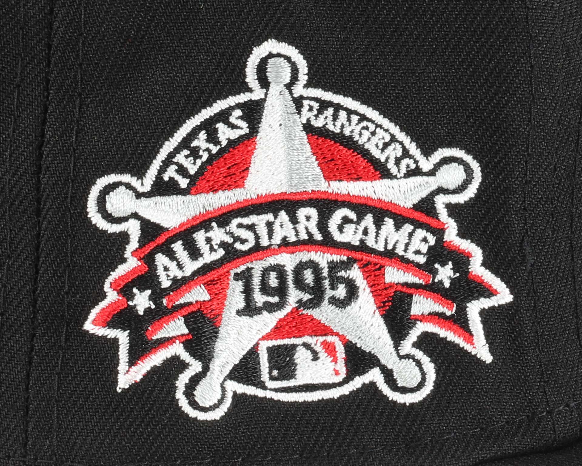 Texas Rangers MLB Side Patch All-Star Game 1995 Black 59Fifty Basecap New Era