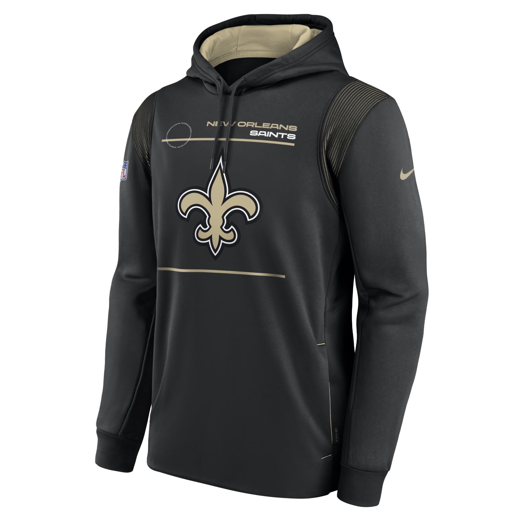 New Orleans Saints Black NFL Therma Hoody Nike