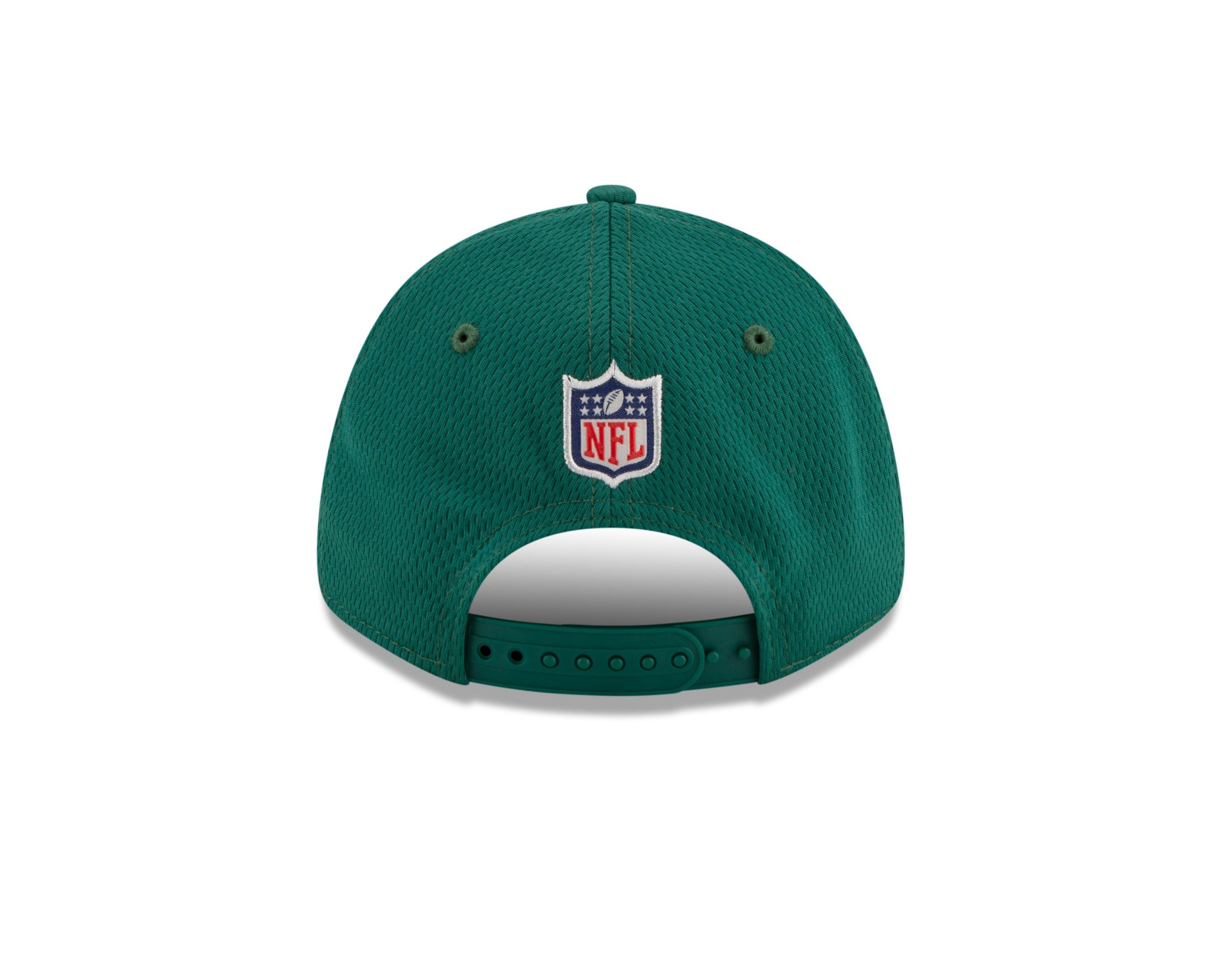 New York Jets NFL 2021 Sideline Road Green 9Forty Stretch Snap Cap New Era